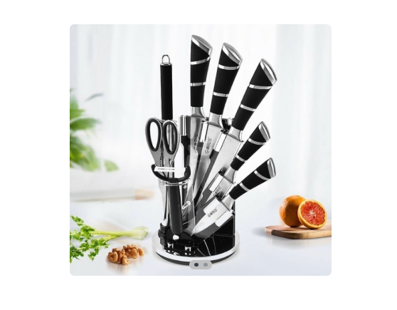 Set cuchillo con soporte 8 pcs